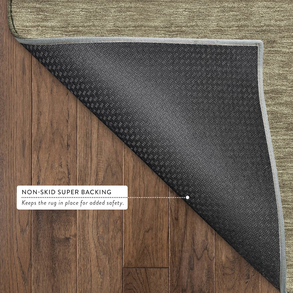 Luxury Washable Soft Essentials SE6 Brown 1'8" x 2'6" Rug