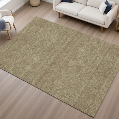 Luxury Washable Soft Essentials SE6 Brown 3' x 5' Rug