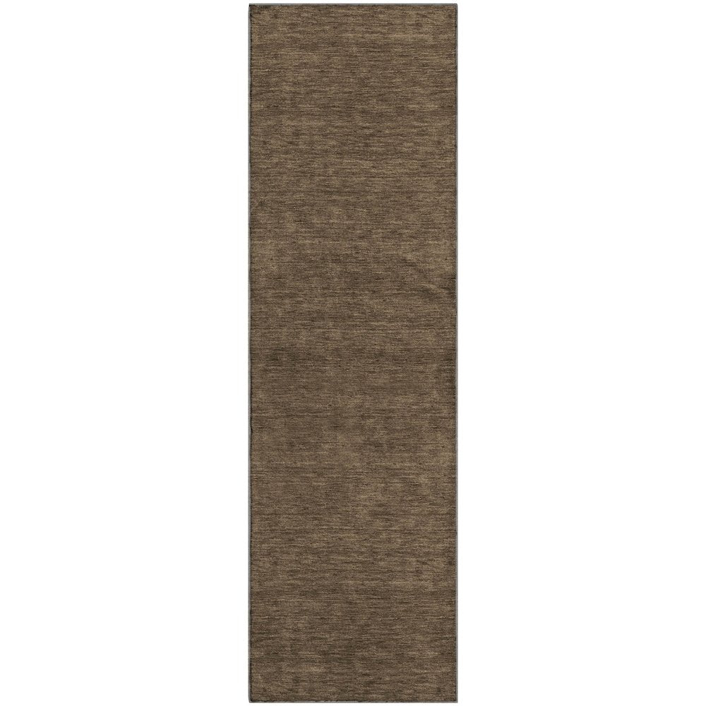 Luxury Washable Soft Essentials SE6 Brown 2'3" x 7'6" Runner Rug