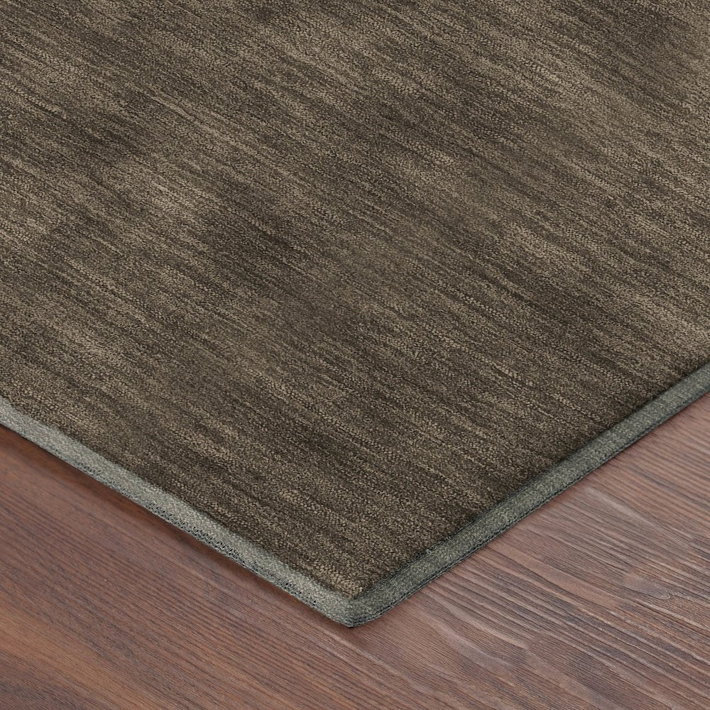 Luxury Washable Soft Essentials SE6 Brown 5' x 7'6" Rug