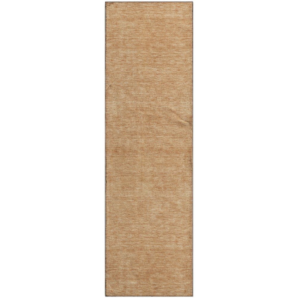 Luxury Washable Soft Essentials SE6 Orange 2'3" x 7'6" Runner Rug