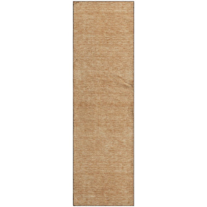 Luxury Washable Soft Essentials SE6 Orange 2'3" x 7'6" Runner Rug