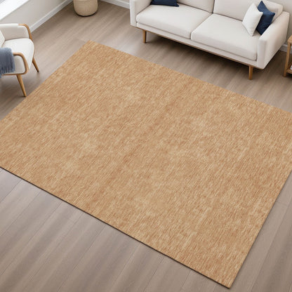 Luxury Washable Soft Essentials SE6 Orange 9' x 12' Rug