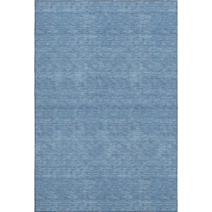 Luxury Washable Soft Essentials SE6 Blue 8' x 10' Rug