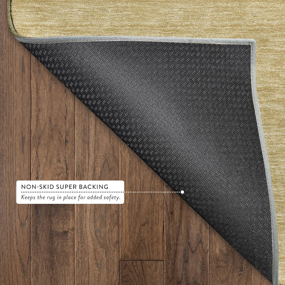 Luxury Washable Soft Essentials SE6 Gold 3' x 5' Rug