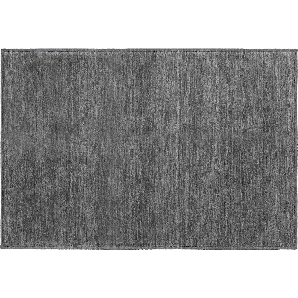 Luxury Washable Soft Essentials SE6 Gray 1'8" x 2'6" Rug