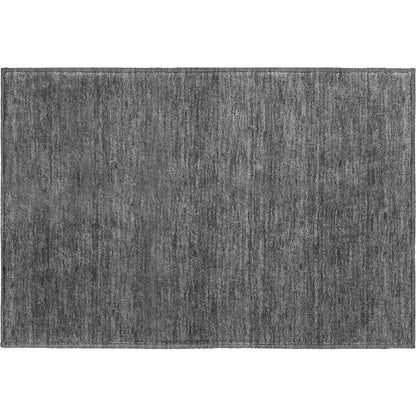 Luxury Washable Soft Essentials SE6 Gray 1'8" x 2'6" Rug