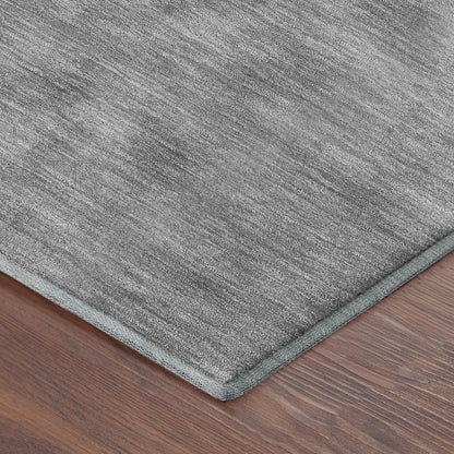 Luxury Washable Soft Essentials SE6 Gray 5' x 7'6" Rug