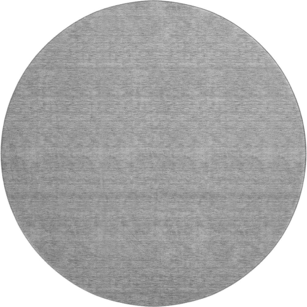 Luxury Washable Soft Essentials SE6 Gray 8' x 8' Round Rug