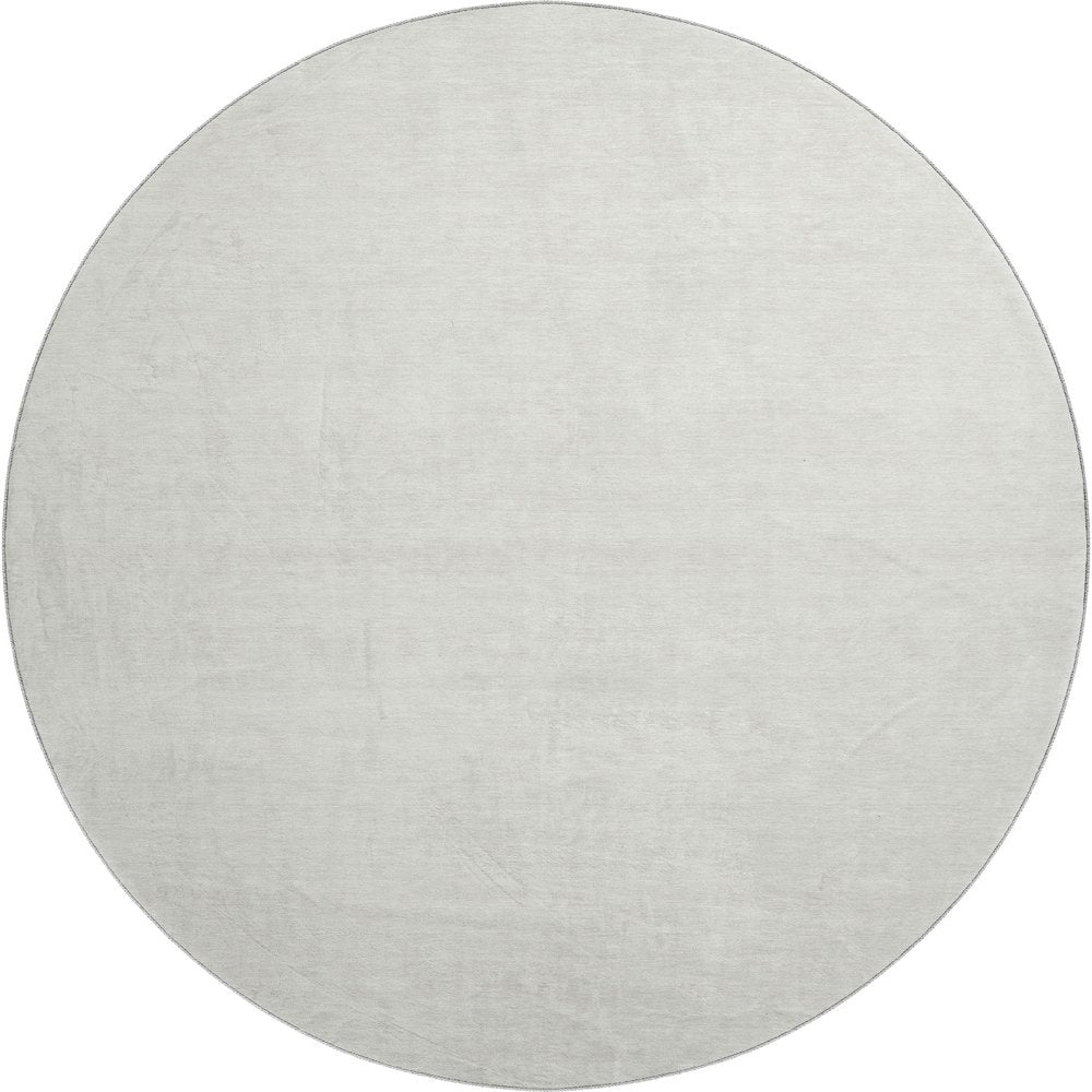 Luxury Washable Soft Essentials SE6 Ivory 8' x 8' Round Rug