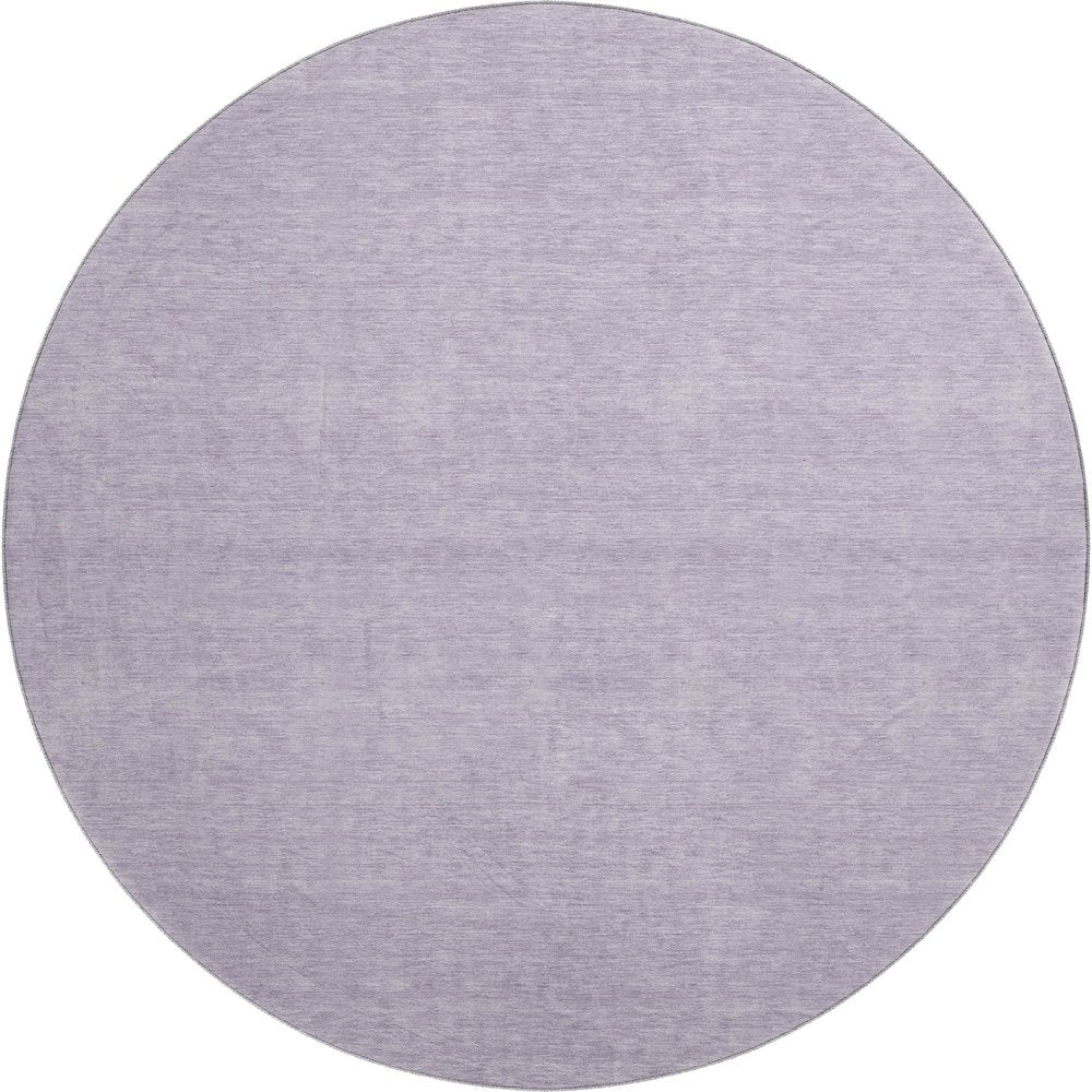 Luxury Washable Soft Essentials SE6 Purple 8' x 8' Round Rug
