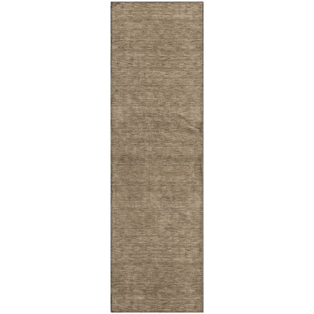 Luxury Washable Soft Essentials SE6 Brown 2'3" x 7'6" Runner Rug