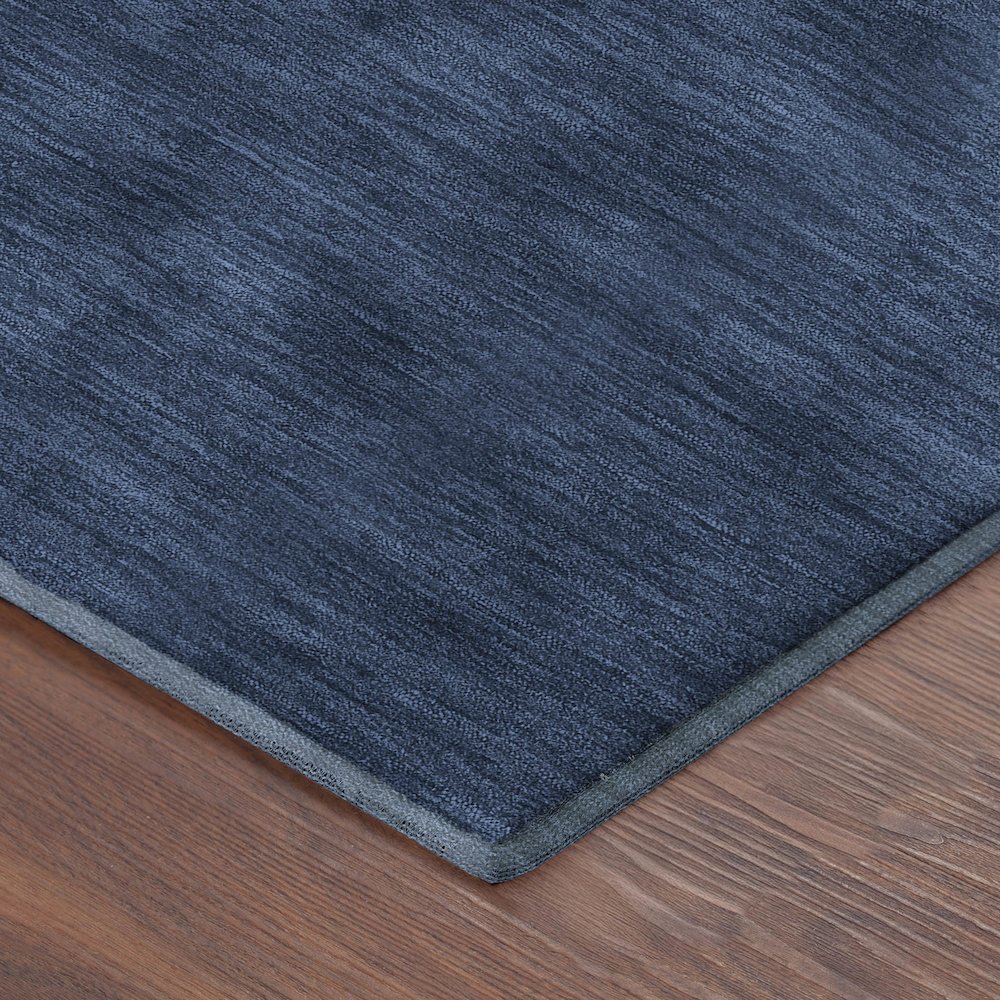 Luxury Washable Soft Essentials SE6 Blue 10' x 14' Rug