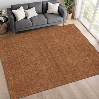 Luxury Washable Soft Essentials SE6 Orange 2'6" x 3'10" Rug