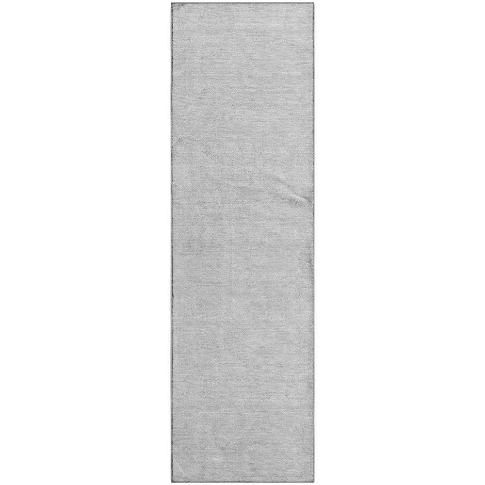 Luxury Washable Soft Essentials SE6 Gray 2'3" x 7'6" Runner Rug