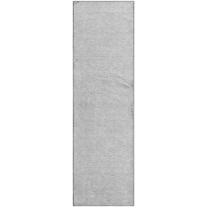Luxury Washable Soft Essentials SE6 Gray 2'3" x 7'6" Runner Rug