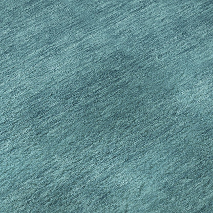 Luxury Washable Soft Essentials SE6 Teal 8' x 8' Round Rug