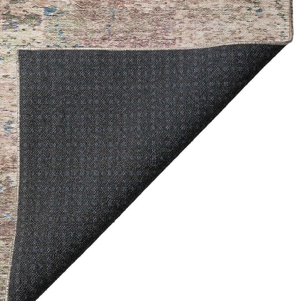 Luxury Washable Indoor/Outdoor Solace Blush 8' x 8' Round Rug