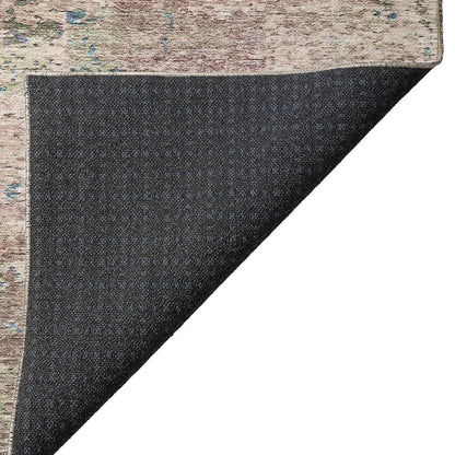 Luxury Washable Indoor/Outdoor Solace Blush 8' x 8' Round Rug