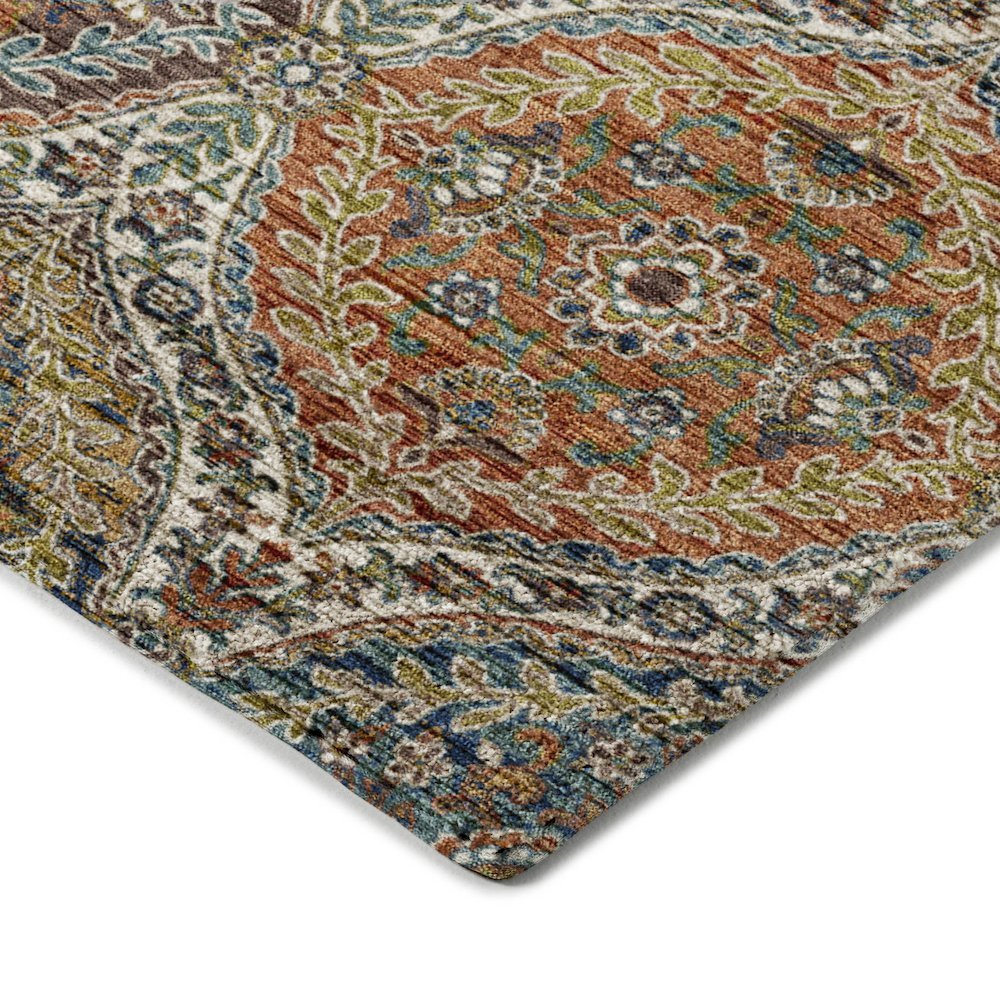 Indoor/Outdoor Silk Road Multi 8' x 8' Round Rug