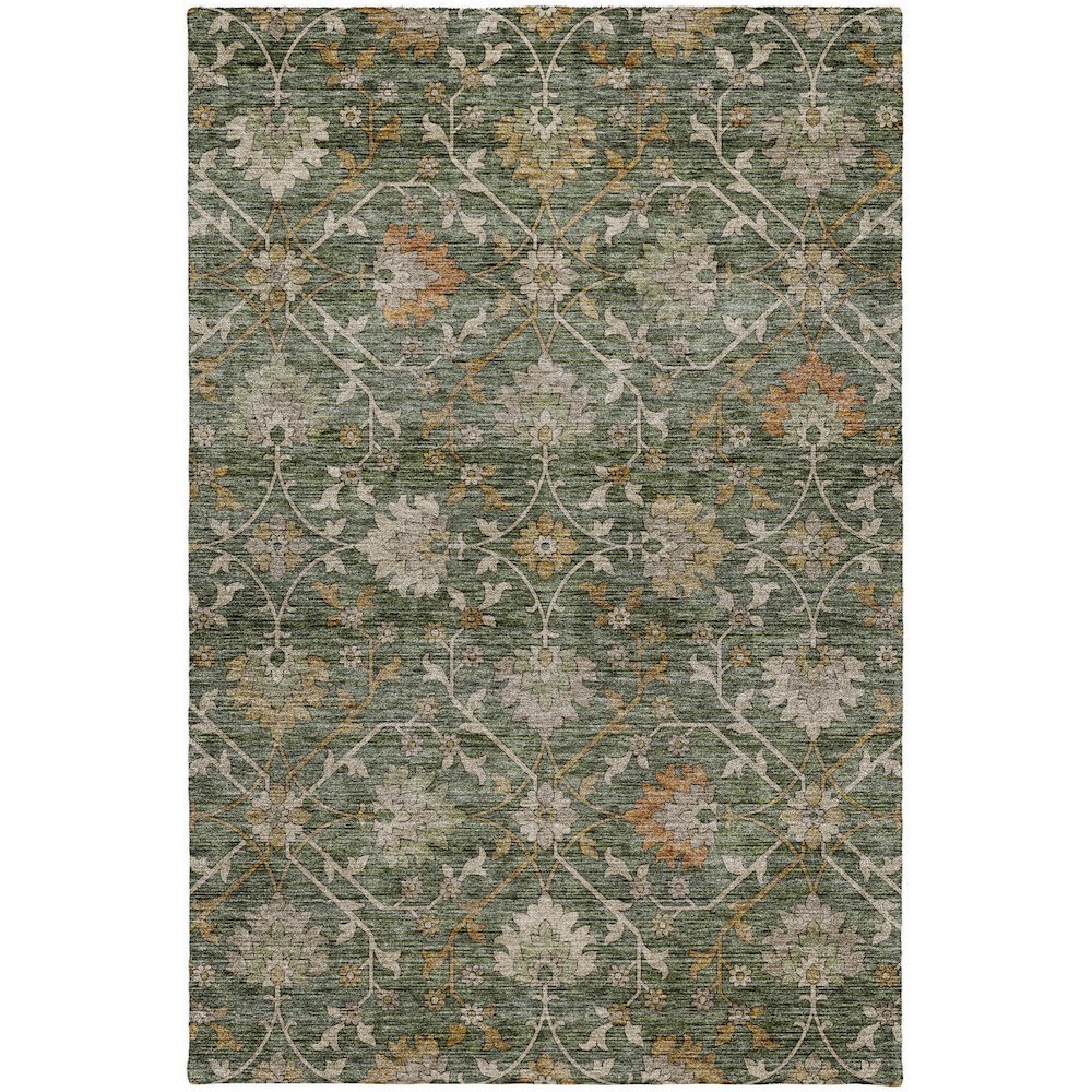 Indoor/Outdoor Silk Road Basil 3' x 5' Rug