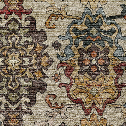 Indoor/Outdoor Silk Road Copper 3' x 5' Rug