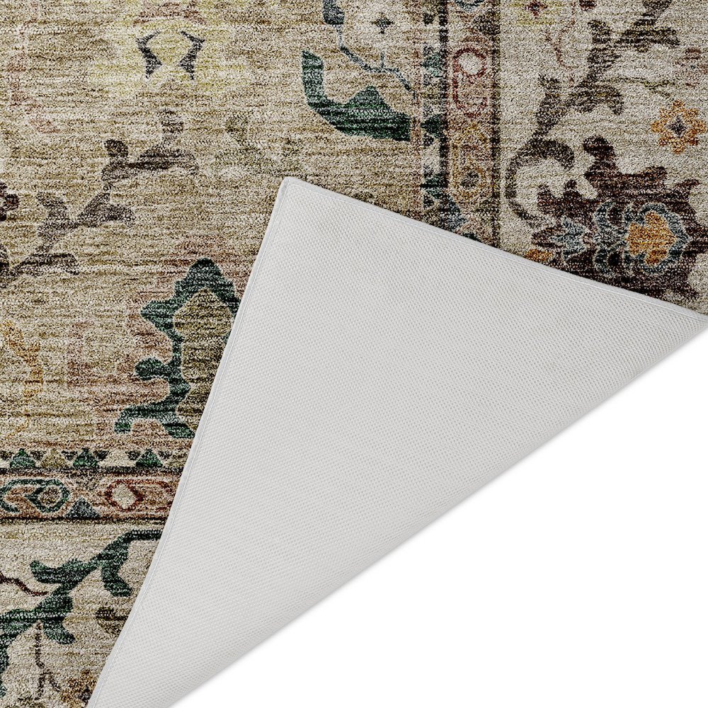 Indoor/Outdoor Silk Road Putty 8' x 8' Round Rug