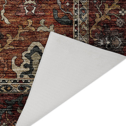 Indoor/Outdoor Silk Road Paprika 5' x 7'6" Rug