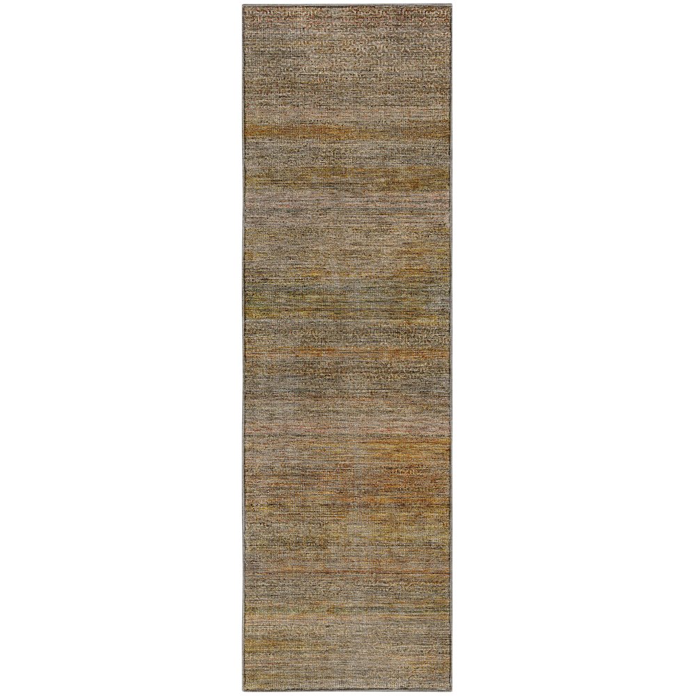 Machine Washable Vico VC1 Orange 2'3" x 7'6" Runner Rug