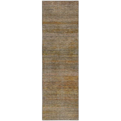 Machine Washable Vico VC1 Orange 2'3" x 7'6" Runner Rug