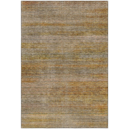 Machine Washable Vico VC1 Orange 5' x 7'6" Rug