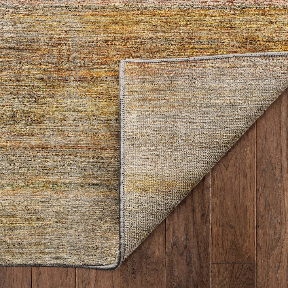 Machine Washable Vico VC1 Orange 8' x 8' Round Rug