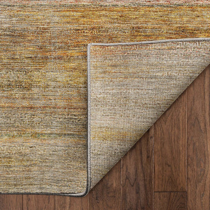 Machine Washable Vico VC1 Orange 8' x 8' Round Rug