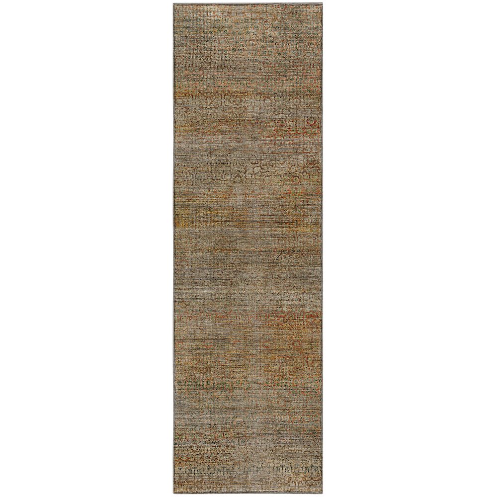 Machine Washable Vico VC3 Brown 2'3" x 7'6" Runner Rug
