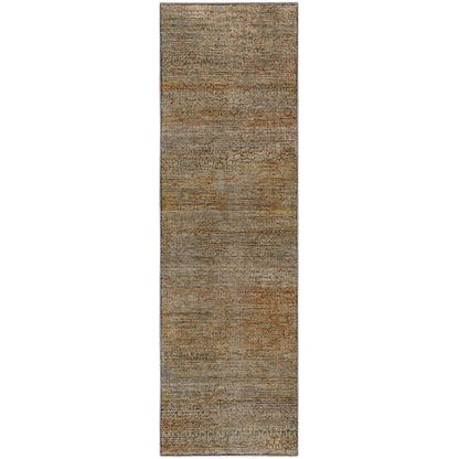 Machine Washable Vico VC3 Brown 2'3" x 7'6" Runner Rug