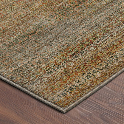 Machine Washable Vico VC3 Brown 5' x 7'6" Rug