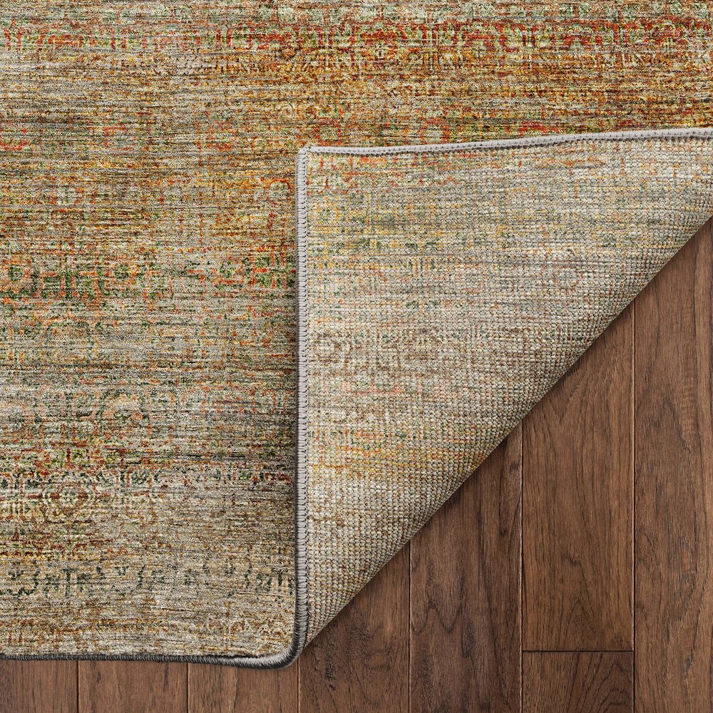 Machine Washable Vico VC3 Brown 8' x 8' Round Rug