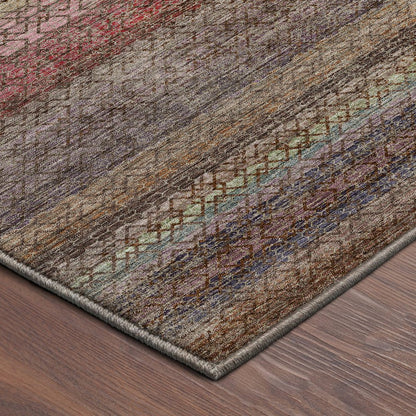 Machine Washable Vico VC4 Brown 3' x 5' Rug