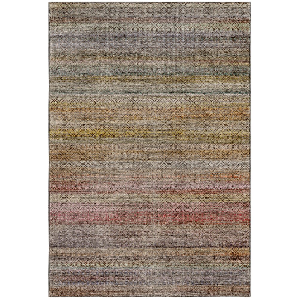 Machine Washable Vico VC4 Brown 8' x 10' Rug