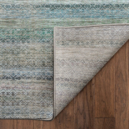 Machine Washable Vico VC4 Blue 3' x 5' Rug