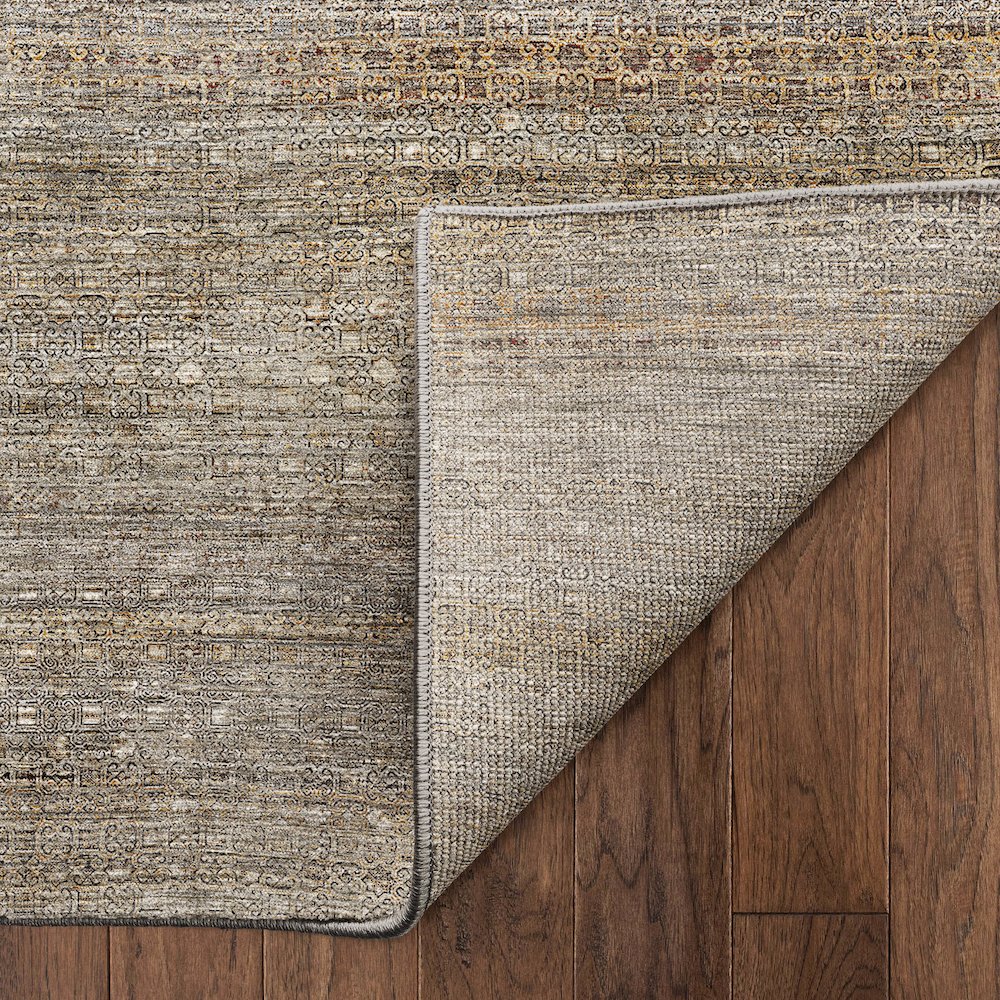 Machine Washable Vico VC5 Brown 8' x 8' Round Rug