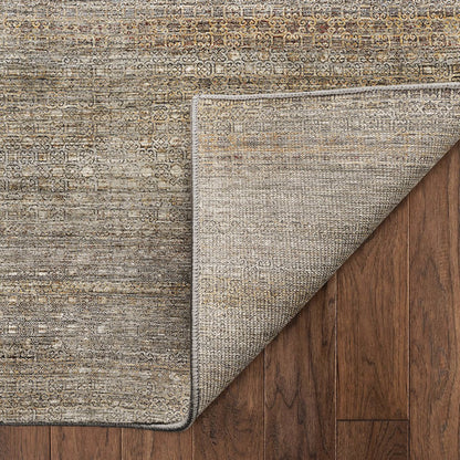 Machine Washable Vico VC5 Brown 8' x 8' Round Rug
