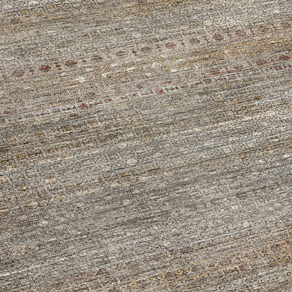 Machine Washable Vico VC5 Brown 8' x 8' Round Rug