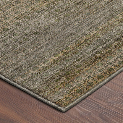 Machine Washable Vico VC5 Green 3' x 5' Rug