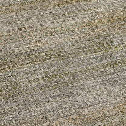 Machine Washable Vico VC5 Green 8' x 10' Rug