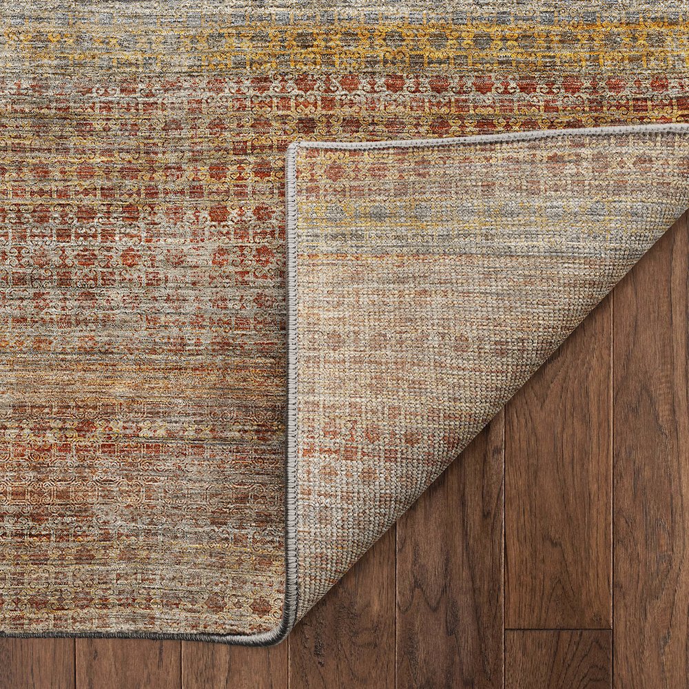 Machine Washable Vico VC5 Orange 3' x 5' Rug