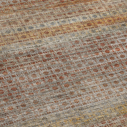 Machine Washable Vico VC5 Orange 3' x 5' Rug