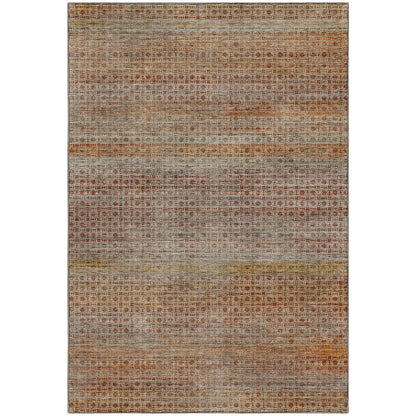 Machine Washable Vico VC5 Orange 5' x 7'6" Rug