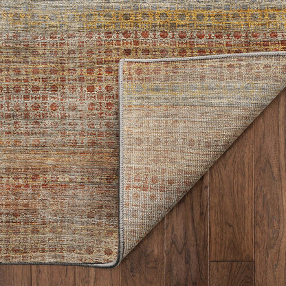 Machine Washable Vico VC5 Orange 9' x 12' Rug