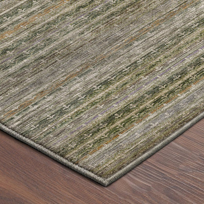 Machine Washable Vico VC6 Green 2'6" x 3'10" Rug